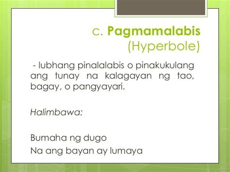 hyperbole tagalog halimbawa|Kahulugan at Mga Halimbawa ng Hyperbole .